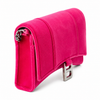 Balenciaga Hourglass Velvet Wallet On Chain