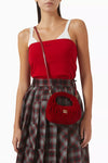 MiuMiu Wander Velvet Mini Red