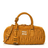 MiuMiu Arcadie Large Suede Cognac
