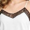 patrizia pepe - top bianco con pizzo