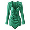 elisabetta franchi - body a maniche lunghe