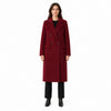 alpha studio - cappotto doppiopetto  lungo lana