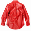 tod's - giacca in pelle rossa