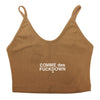 comme des fuckdown - top crop in costina