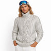 balmain - Metallic Cabled Turtleneck