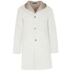 loro piana tessuto - cappotto capolavoro bianco