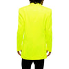 balmain - blazer doppiopetto giallo fluo