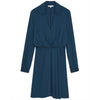 patrizia pepe - abito midi petrol blu