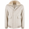 loro piana tessuto - bomber coat beige