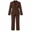 off - completo giacca e pantaloni marrone