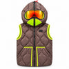 ai-riders - gilet trapuntato marrone