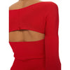 pinko - amaranto maglia a costine