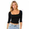 dolce & gabbana - Top cropped a maniche corte 