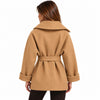 loro piana tessuto - Cappotto doppiopetto con cintura