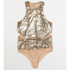 patrizia pepe - body shiny gold