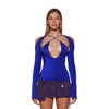 the attico - top vivid blu