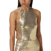 patrizia pepe - body shiny gold