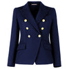 loro piana tessuto - giacca doppiopetto blu
