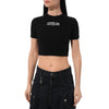 comme des fuckdown - top crop in costina
