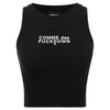 comme des fuckdown - top crop in costina nero