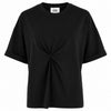 alpha studio - t-shirt con drappeggio