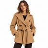 loro piana tessuto - Cappotto doppiopetto con cintura