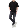 dolce & gabbana - lucky chance logo distressed denim