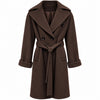 loro piana tessuto - Cappotto doppiopetto con cintura