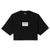 comme des fuckdown - t-shirt crop nera