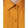 patrizia pepe - camicia a maniche corte cammello