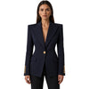 balmain - giacca monopetto blu