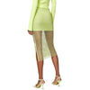 patrizia pepe - gonna a rete sunny lime