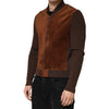 dolce & gabbana - Brown Velvet Calfskin Jacket