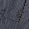 ermenegildo zegna tessuto - Completo lana blu gessato