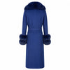 loro piana tessuto - cappotto pelliccia