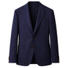 loro piana tessuto - completo lana & seta blu