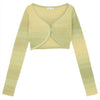 patrizia pepe - maglia sunny lime degradè