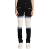 balmain - jeans black and white tie-dye