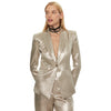 patrizia pepe - giacca metal gold