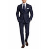 loro piana tessuto - completo lana & seta blu