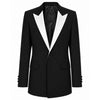 balmain - giacca elegante rever bianchi