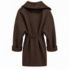 loro piana tessuto - Cappotto doppiopetto con cintura
