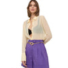 patrizia pepe - camicia seta clarity yellow