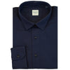 bagutta - camicia collo gani navy