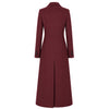 loro piana tessuto - cappotto capolavoro lungo bordeaux