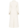 loro piana tessuto - cappotto capolavoro lungo panna