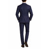 loro piana tessuto - completo lana & seta blu