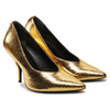 patrizia pepe - décolleté craquelé gold