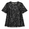 ermanno scervino - t-shirt trasparente in pizzo