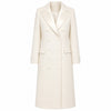 loro piana tessuto - cappotto lungo con rever raso